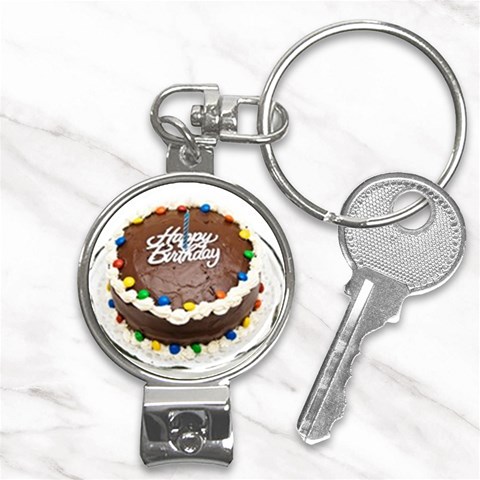 Birthday Cake Nail Clippers Key Chain from UrbanLoad.com Front