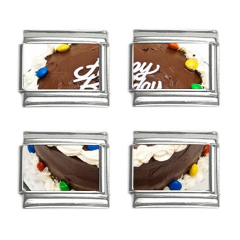 Birthday Cake 9mm Italian Charm (4 pack) from UrbanLoad.com Front