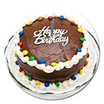 Birthday Cake Magnet 5  (Round)