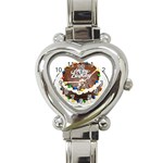 Birthday Cake Heart Italian Charm Watch