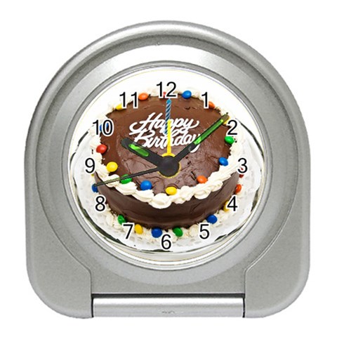 Birthday Cake Travel Alarm Clock from UrbanLoad.com Front