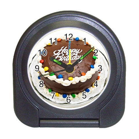 Birthday Cake Travel Alarm Clock from UrbanLoad.com Front