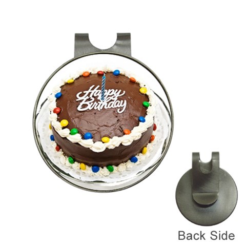 Birthday Cake Golf Ball Marker Hat Clip from UrbanLoad.com Front