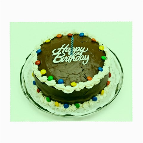 Birthday Cake Glasses Cloth (Small) from UrbanLoad.com Front