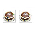 Birthday Cake Cufflinks (Square)