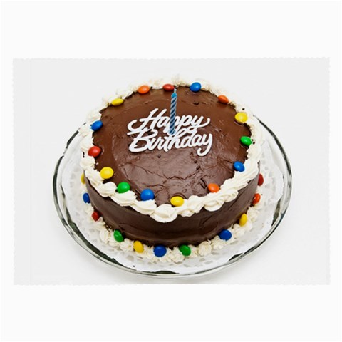 Birthday Cake Glasses Cloth (Large) from UrbanLoad.com Front