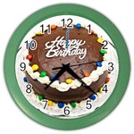 Birthday Cake Color Wall Clock