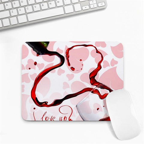 Wine Love Small Mousepad from UrbanLoad.com Front