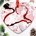 Wine Love Ornament (Heart)