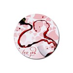 Wine Love Rubber Coaster (Round)