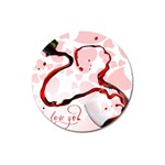 Wine Love Magnet 3  (Round)