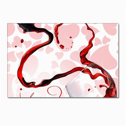 Wine Love Postcard 4 x 6  (Pkg of 10) from UrbanLoad.com Front