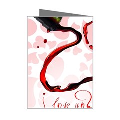 Wine Love Mini Greeting Card from UrbanLoad.com Right