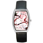 Wine Love Barrel Style Metal Watch