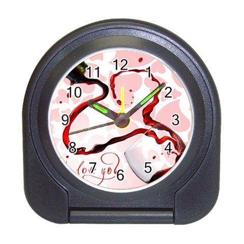 Wine Love Travel Alarm Clock from UrbanLoad.com Front