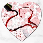 Wine Love Jigsaw Puzzle (Heart)