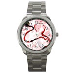 Wine Love Sport Metal Watch