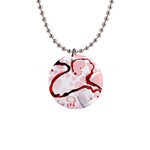 Wine Love 1  Button Necklace