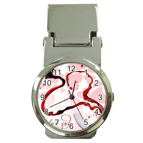 Wine Love Money Clip Watch from UrbanLoad.com Front