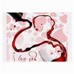 Wine Love Glasses Cloth (Large)