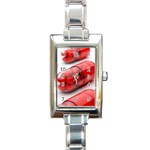 Heart Capsule Rectangular Italian Charm Watch