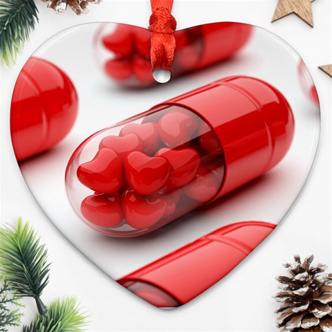 Heart Capsule Ornament (Heart) from UrbanLoad.com Front