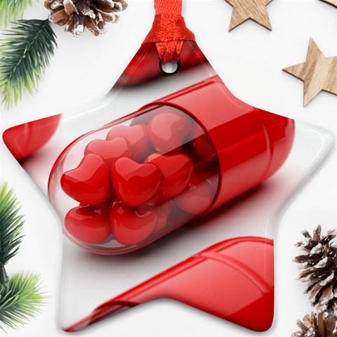 Heart Capsule Ornament (Star) from UrbanLoad.com Front