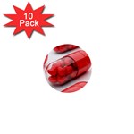 Heart Capsule 1  Mini Button (10 pack) 