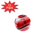 Heart Capsule 1  Mini Magnet (10 pack) 