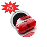 Heart Capsule 1.75  Magnet (10 pack) 