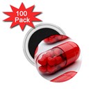 Heart Capsule 1.75  Magnet (100 pack) 