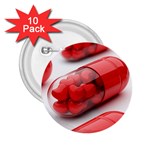 Heart Capsule 2.25  Button (10 pack)