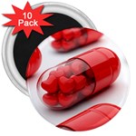 Heart Capsule 3  Magnet (10 pack)