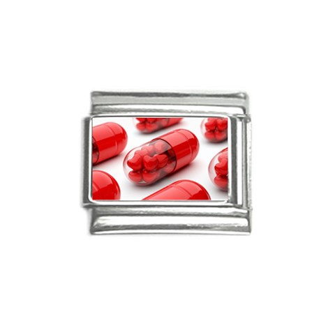 Heart Capsule Italian Charm (9mm) from UrbanLoad.com Front