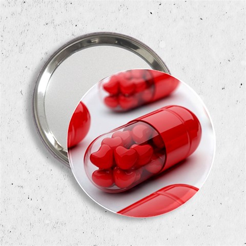 Heart Capsule 2.25  Handbag Mirror from UrbanLoad.com Front