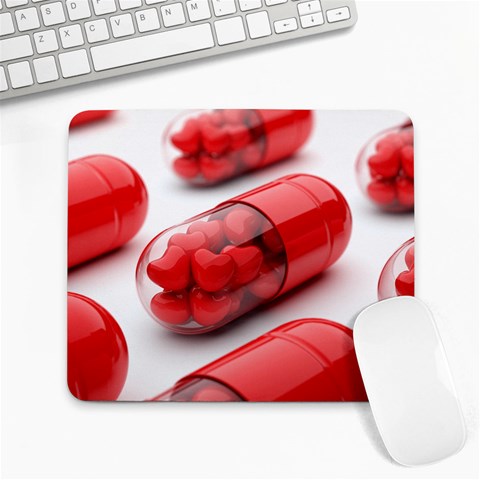 Heart Capsule Large Mousepad from UrbanLoad.com Front