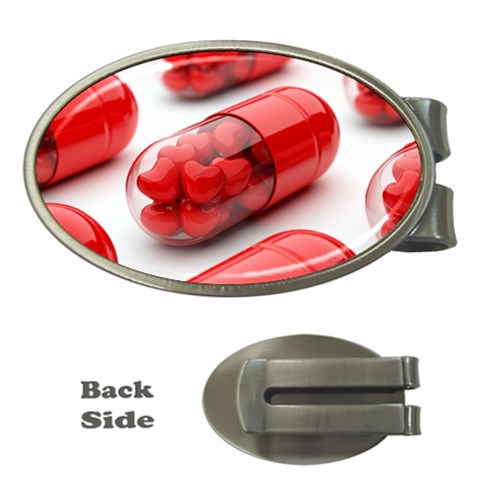 Heart Capsule Money Clip (Oval) from UrbanLoad.com Front
