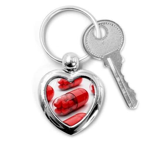 Heart Capsule Key Chain (Heart) from UrbanLoad.com Front