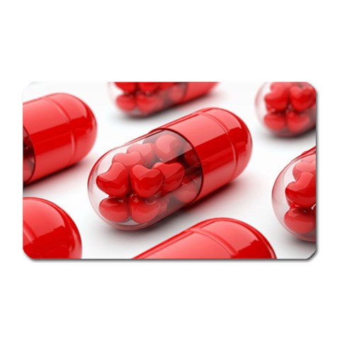 Heart Capsule Magnet (Rectangular) from UrbanLoad.com Front