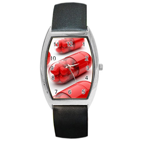 Heart Capsule Barrel Style Metal Watch from UrbanLoad.com Front