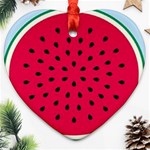 watermelon Ornament (Heart)