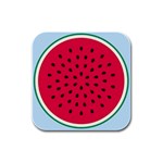 watermelon Rubber Square Coaster (4 pack)