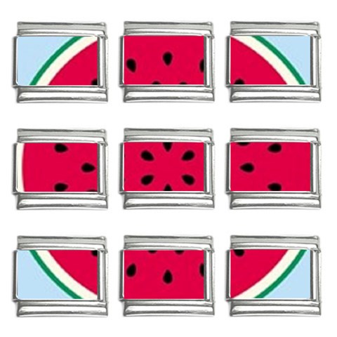 watermelon 9mm Italian Charm (9 pack) from UrbanLoad.com Front