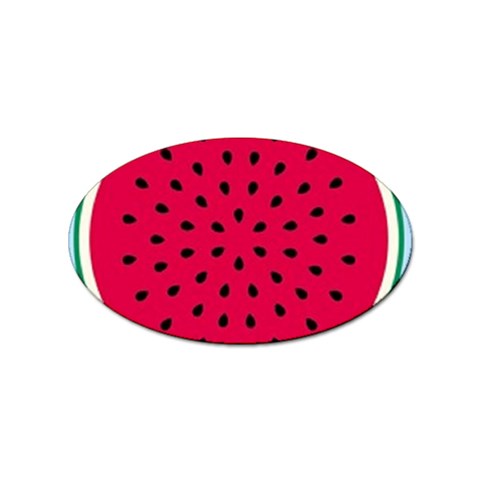 watermelon Sticker (Oval) from UrbanLoad.com Front