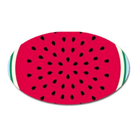watermelon Magnet (Oval) from UrbanLoad.com Front