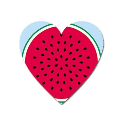 watermelon Magnet (Heart) from UrbanLoad.com Front