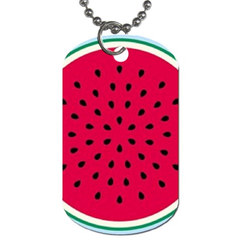 watermelon Dog Tag (One Side) from UrbanLoad.com Front
