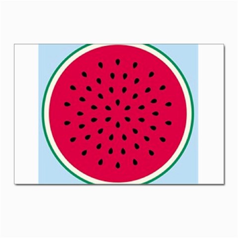 watermelon Postcards 5  x 7  (Pkg of 10) from UrbanLoad.com Front
