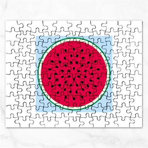 watermelon Jigsaw Puzzle (Rectangular) from UrbanLoad.com Front