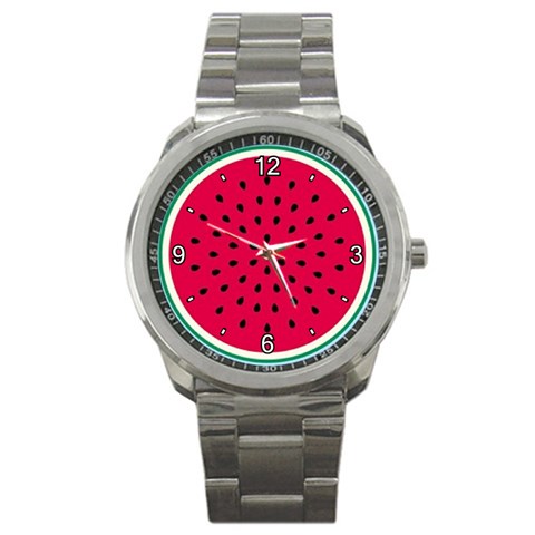 watermelon Sport Metal Watch from UrbanLoad.com Front